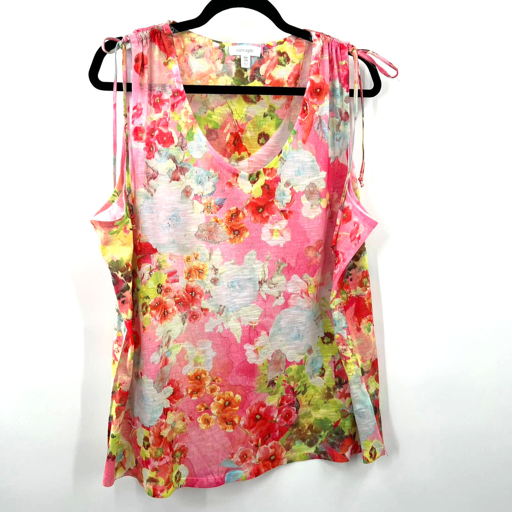 CONCEPTS WOMEN SLEEVELESS BLOUSE SIZE XXL